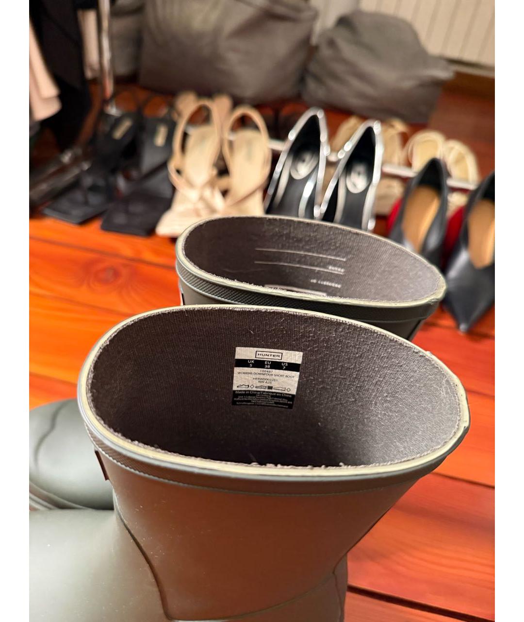 HUNTER Хаки резиновые сапоги, фото 8