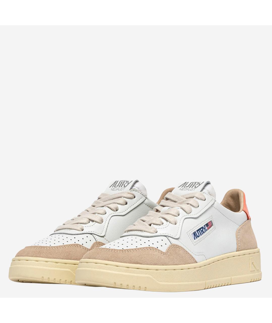 AUTRY Розовые кожаные кроссовки, фото 3