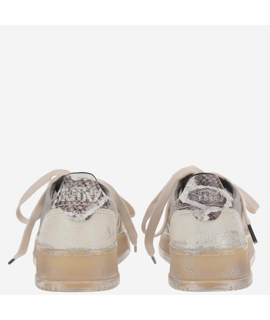 AUTRY Бежевые кожаные кеды, фото 4