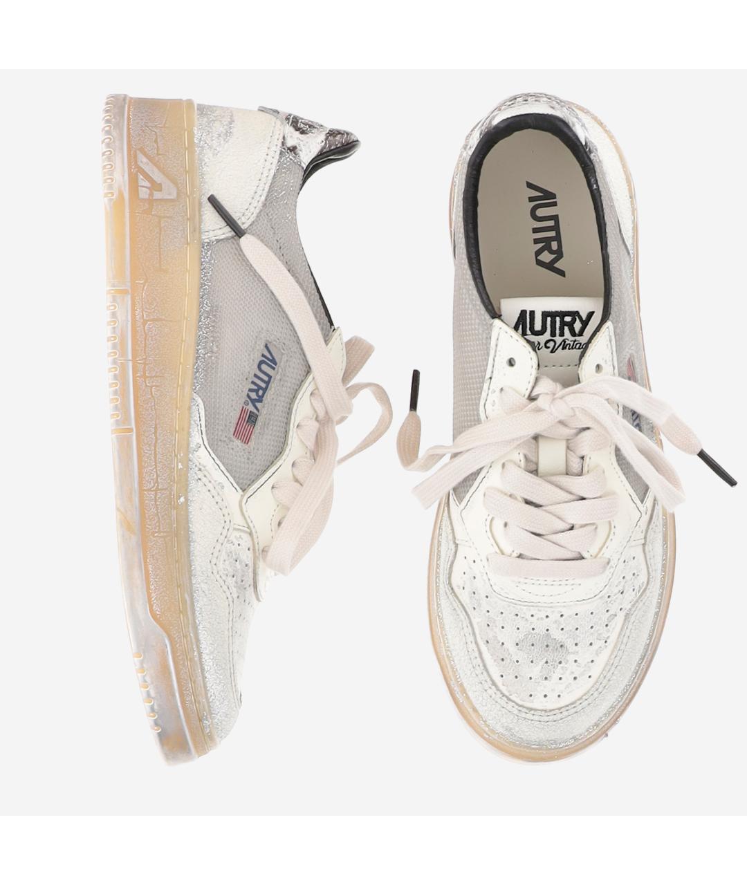 AUTRY Бежевые кожаные кеды, фото 2