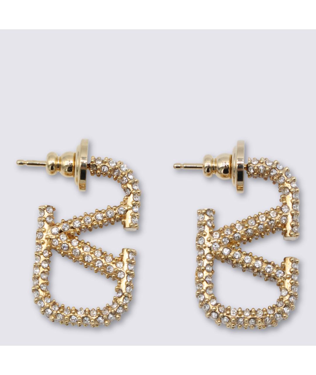 VALENTINO Золотые металлические серьги, фото 2