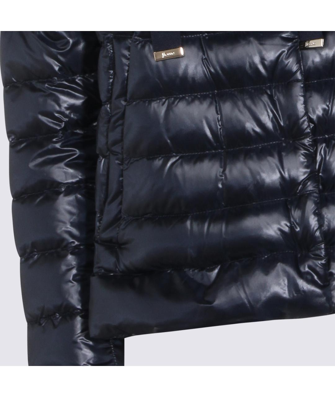 HERNO Синяя полиамидовая куртка, фото 3