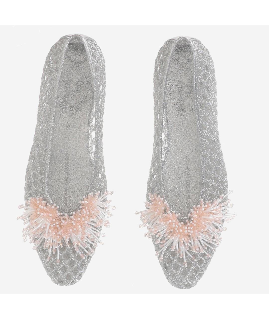 HEAVENLY JELLY Серебряные синтетические балетки, фото 2