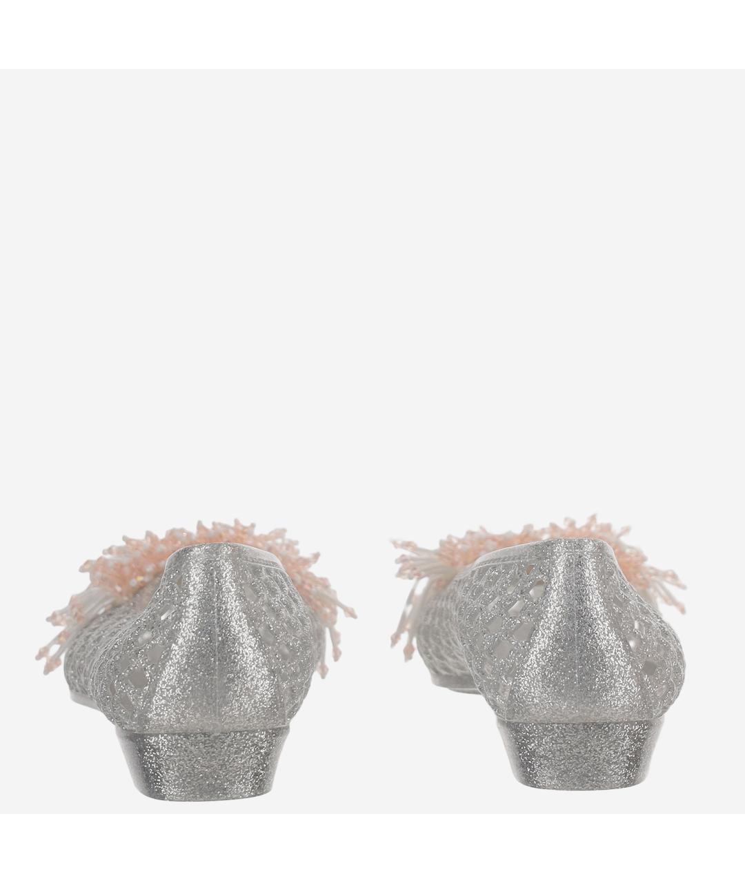 HEAVENLY JELLY Серебряные синтетические балетки, фото 4