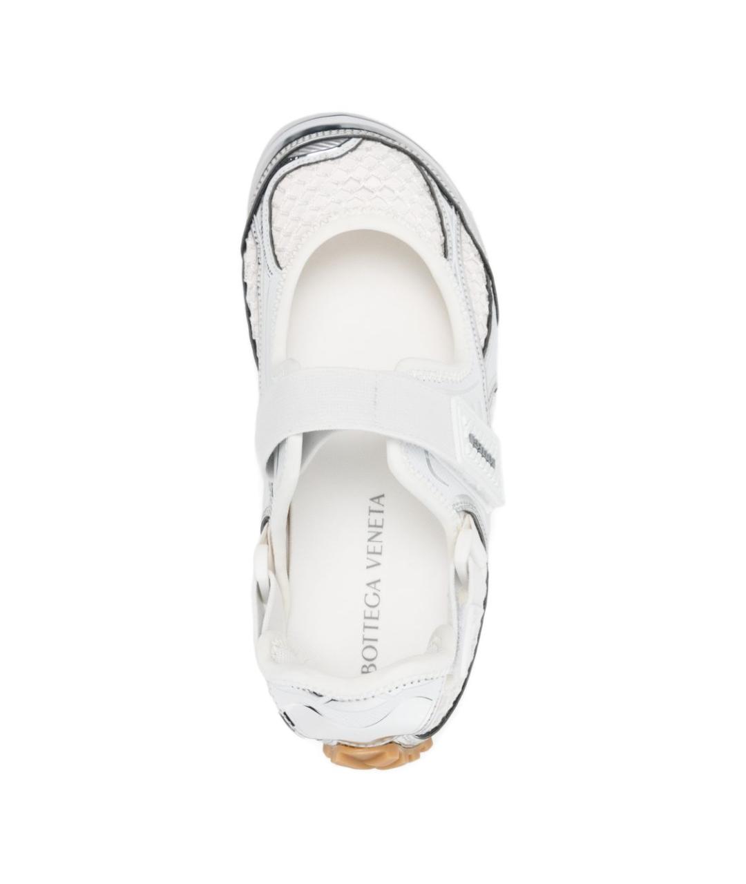 BOTTEGA VENETA Серебряные кроссовки, фото 3