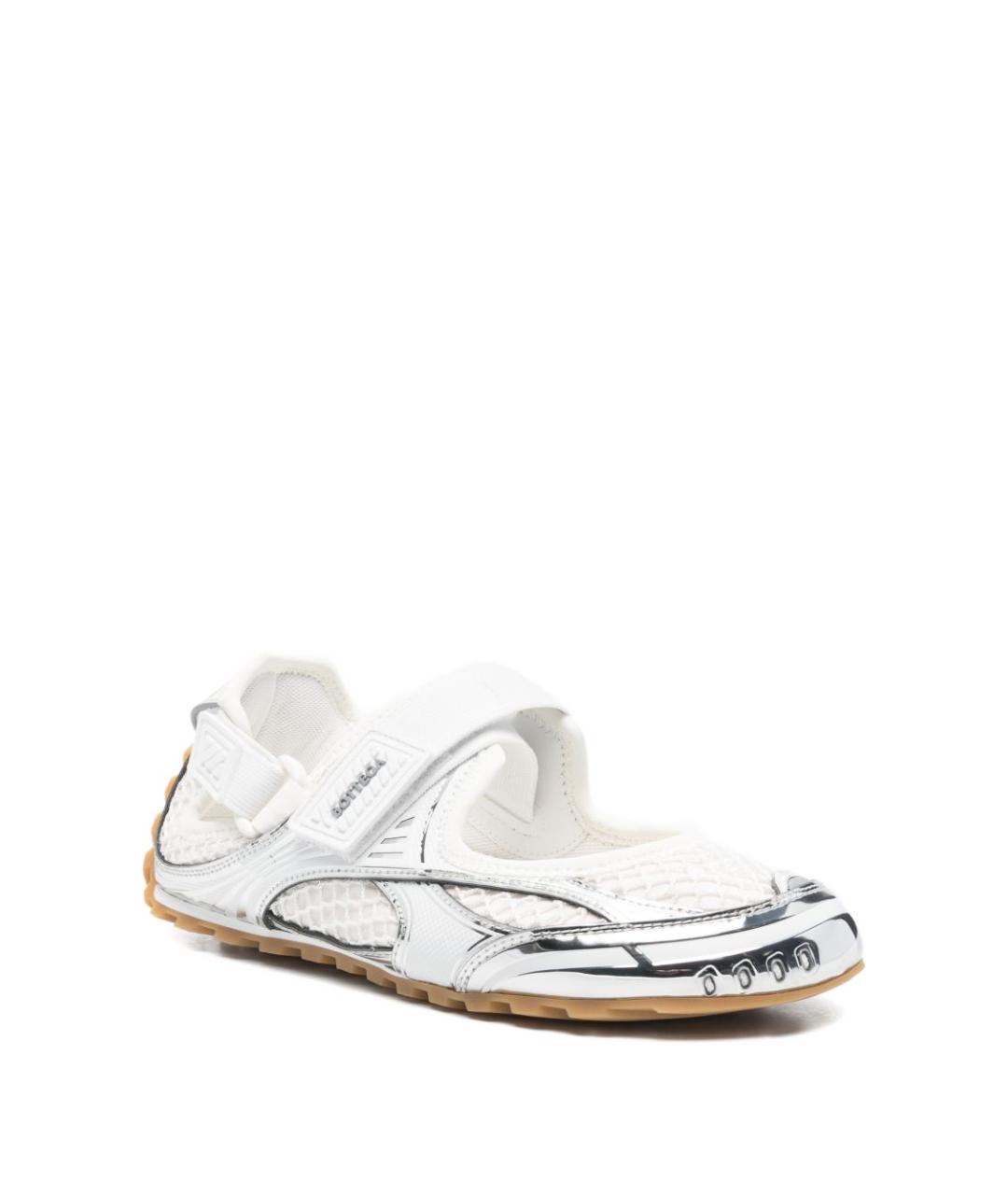 BOTTEGA VENETA Серебряные кроссовки, фото 2