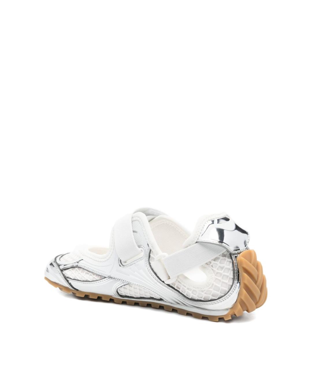 BOTTEGA VENETA Серебряные кроссовки, фото 4