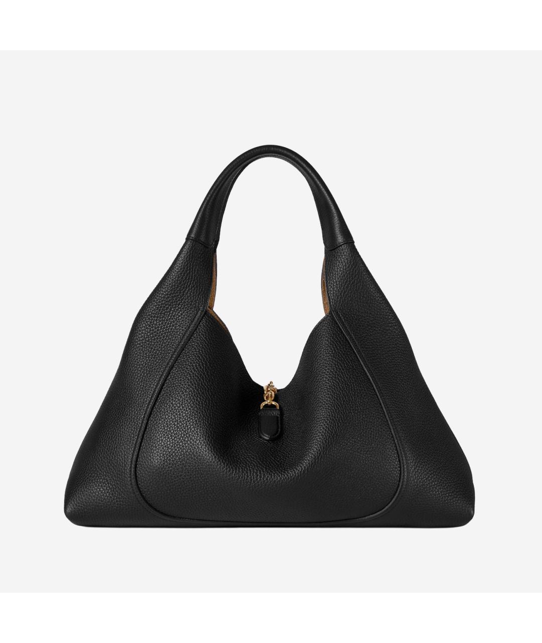 GUCCI Черная кожаная сумка тоут, фото 3