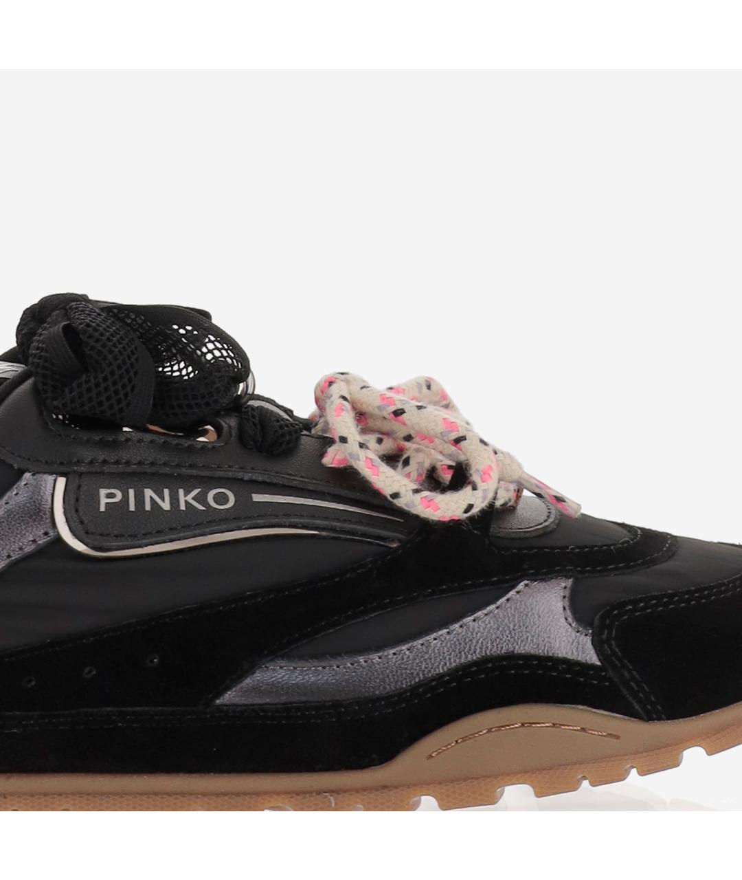 PINKO Черные замшевые кроссовки, фото 5