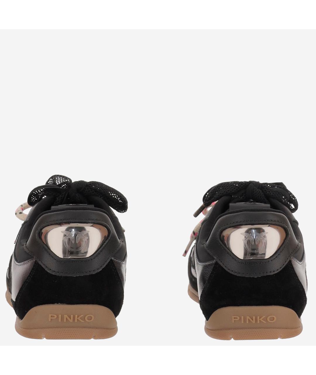 PINKO Черные замшевые кроссовки, фото 4