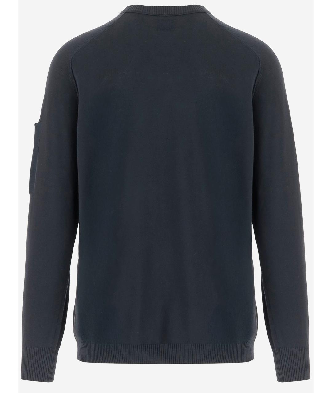 CP COMPANY Синий хлопковый джемпер / свитер, фото 2