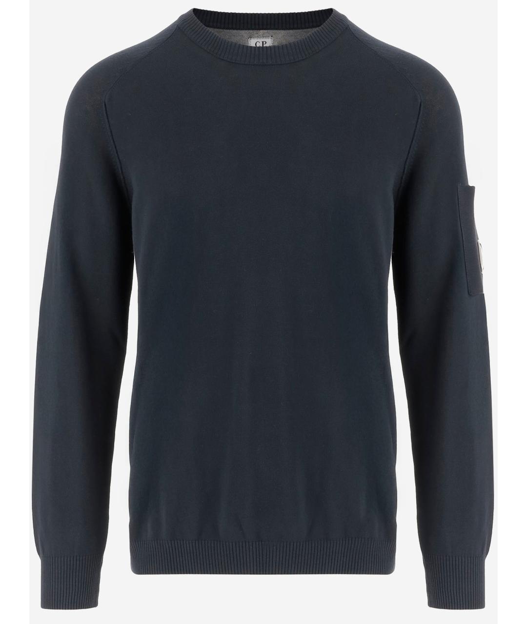 CP COMPANY Синий хлопковый джемпер / свитер, фото 4