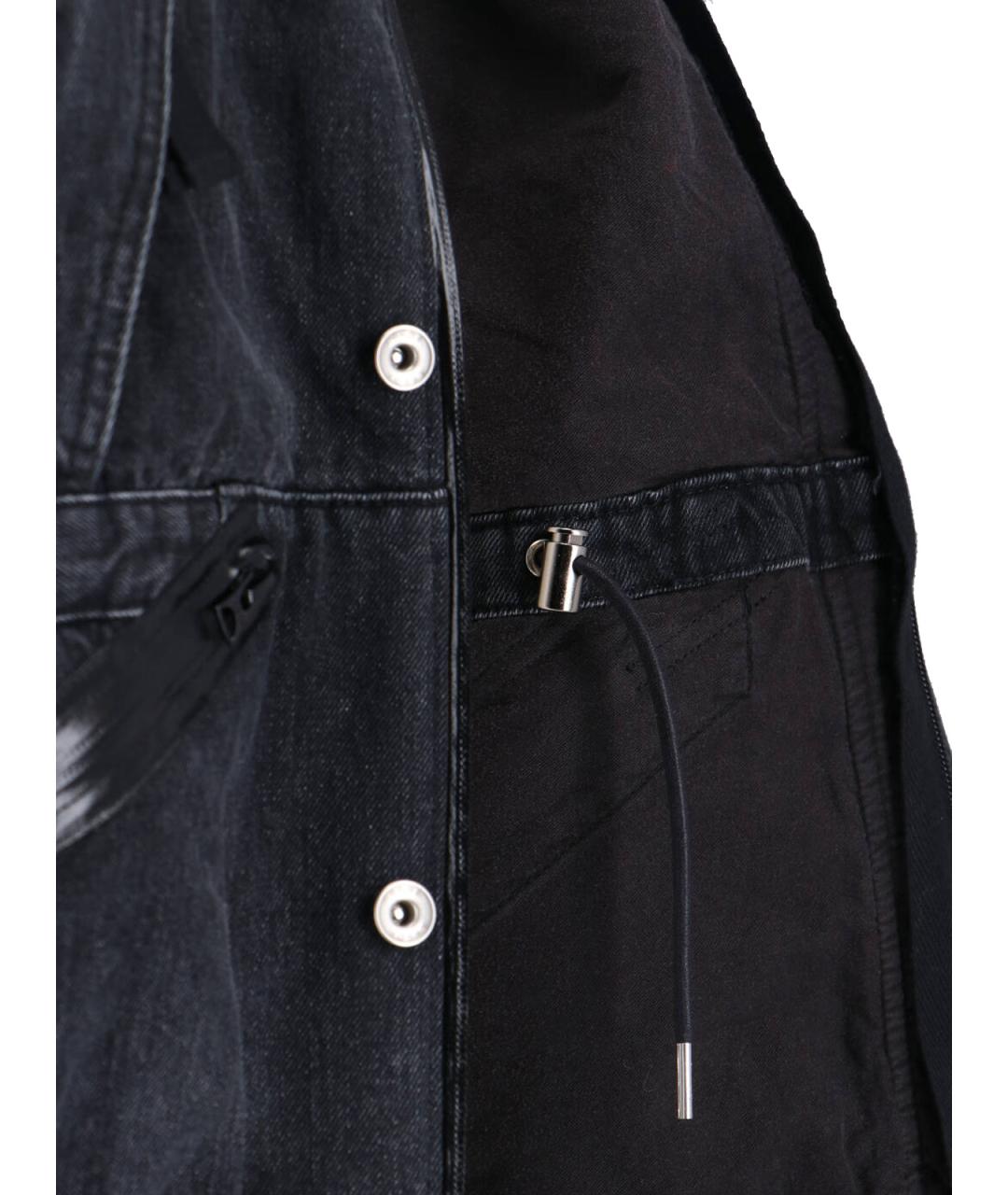 SACAI Черная хлопковая куртка, фото 5