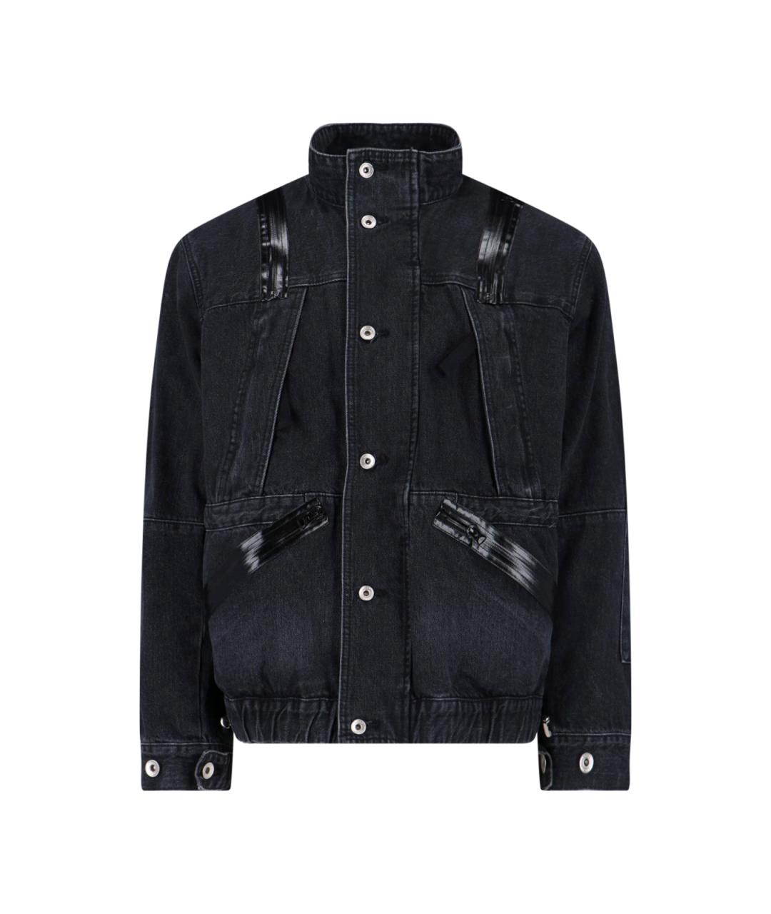 SACAI Черная хлопковая куртка, фото 1