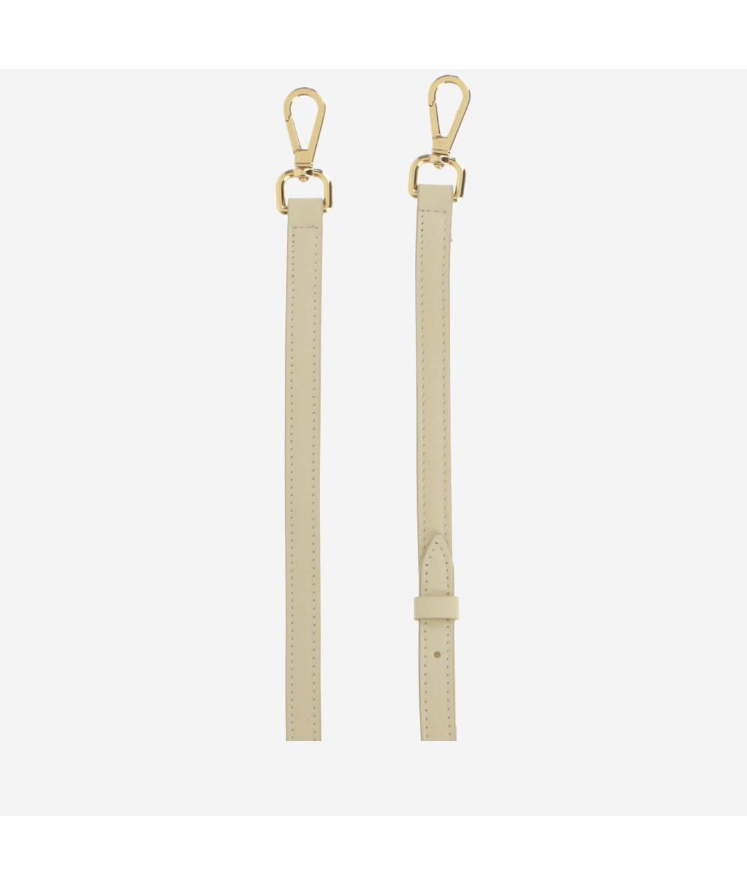 JACQUEMUS Бежевая кожаная сумка с короткими ручками, фото 4