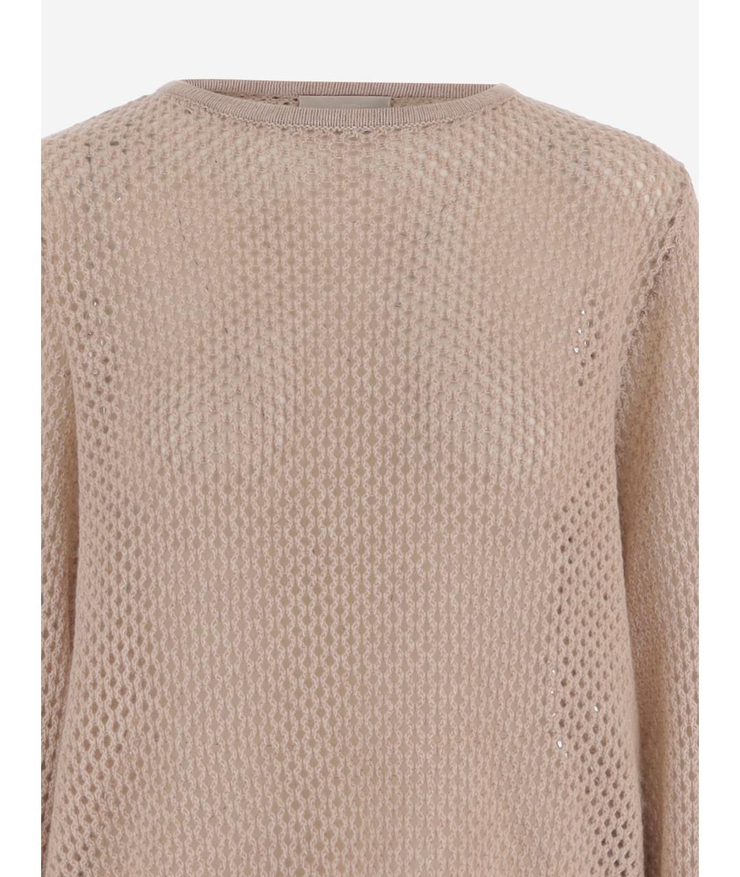 ALLUDE Бежевый шерстяной джемпер / свитер, фото 3