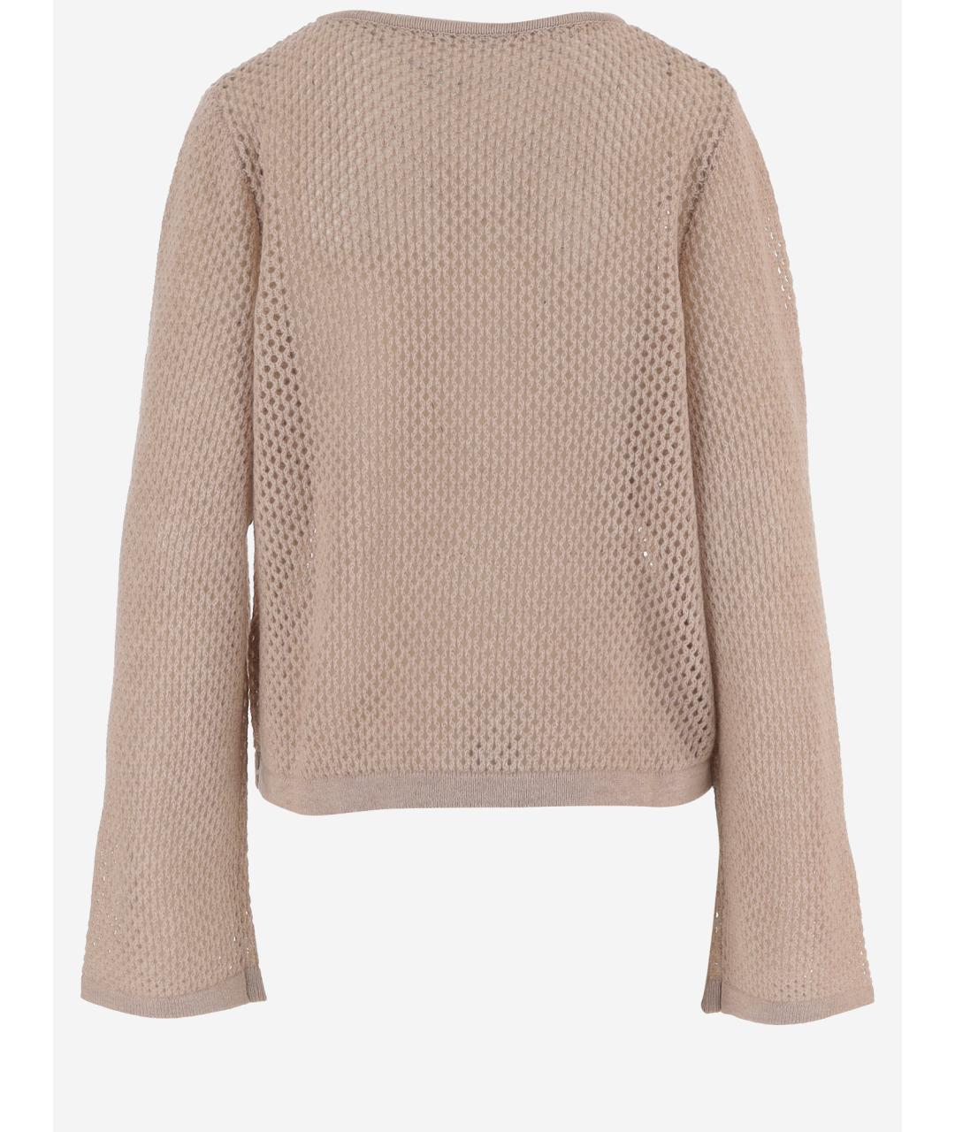 ALLUDE Бежевый шерстяной джемпер / свитер, фото 2