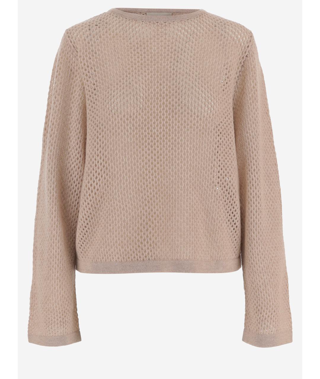 ALLUDE Бежевый шерстяной джемпер / свитер, фото 4