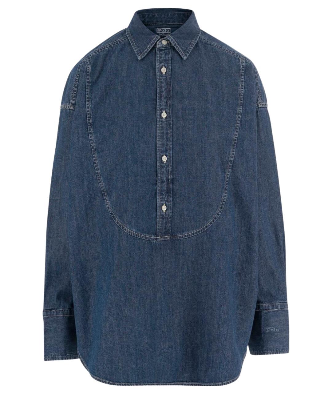 POLO RALPH LAUREN Синяя хлопковая рубашка, фото 1
