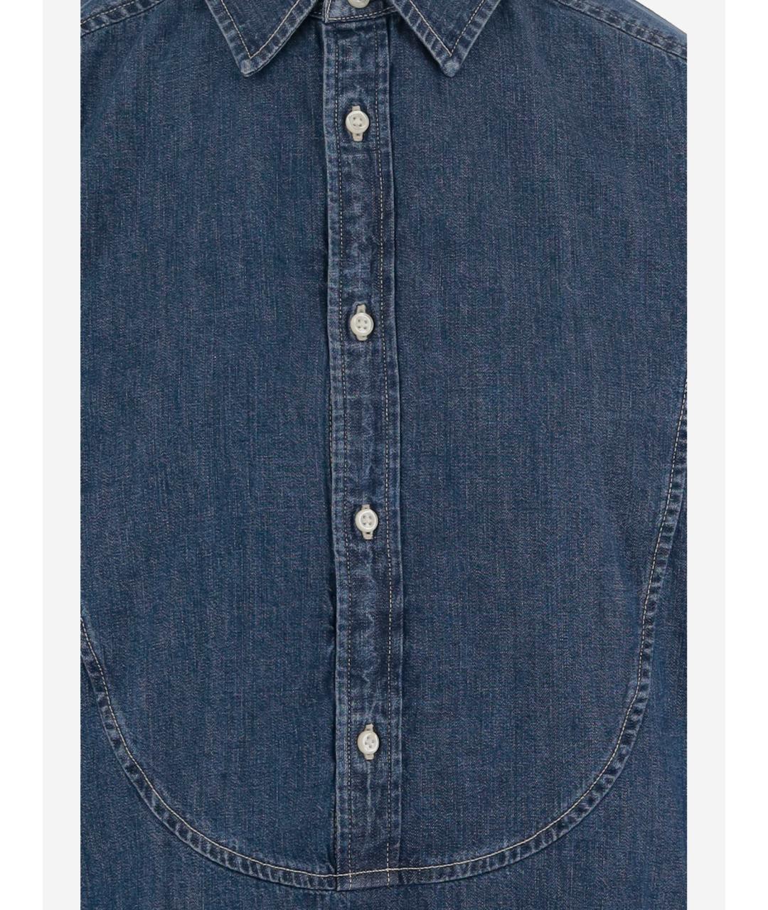 POLO RALPH LAUREN Синяя хлопковая рубашка, фото 3