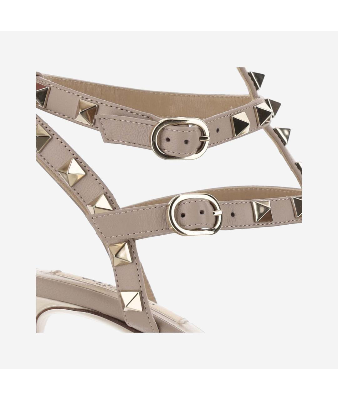 VALENTINO Бежевые туфли из лакированной кожи, фото 5