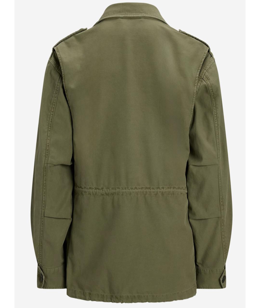 POLO RALPH LAUREN Зеленая хлопковая куртка, фото 2