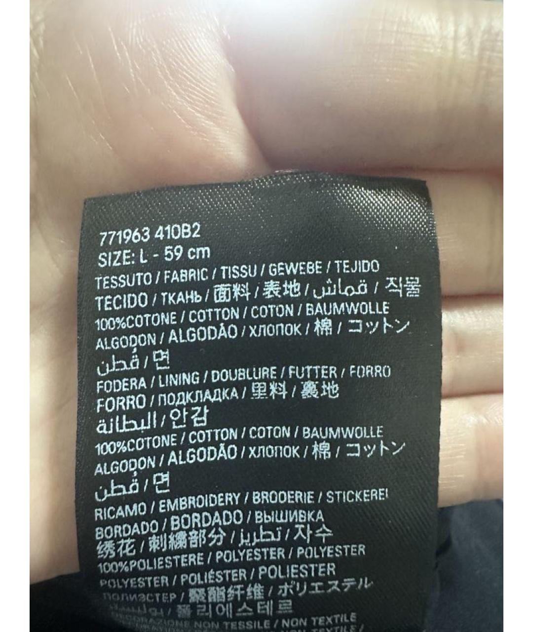 BALENCIAGA Черная хлопковая кепка, фото 5