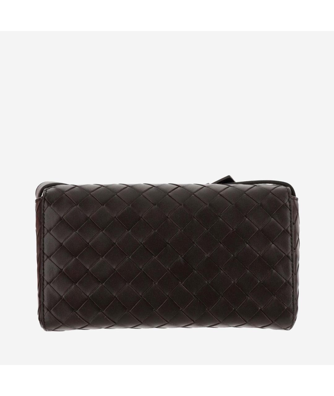 BOTTEGA VENETA Коричневая кожаная сумка через плечо, фото 3
