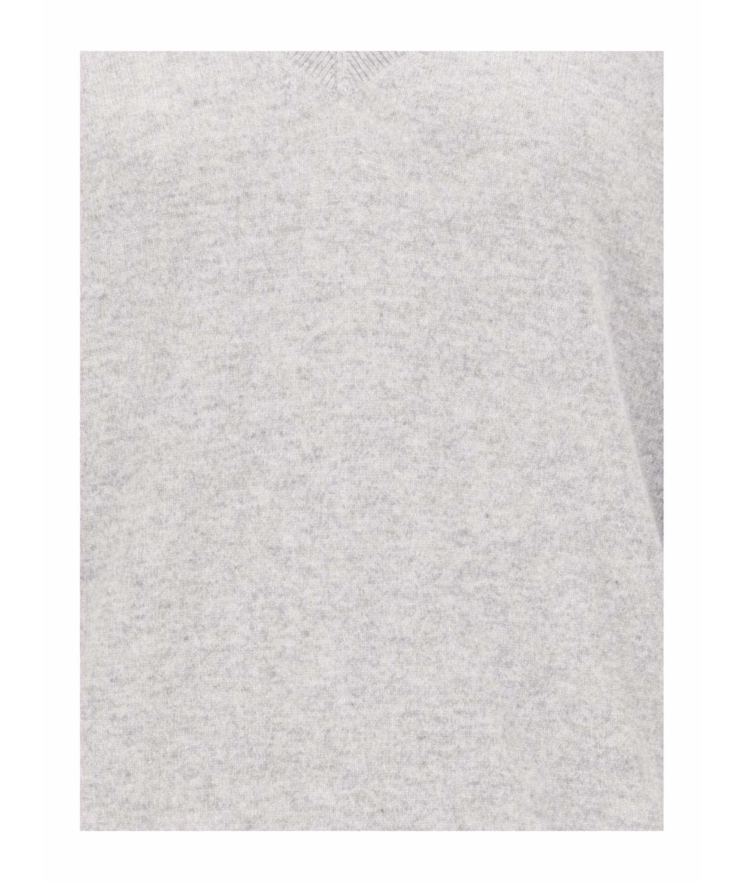 VINCE Серый кашемировый джемпер / свитер, фото 3