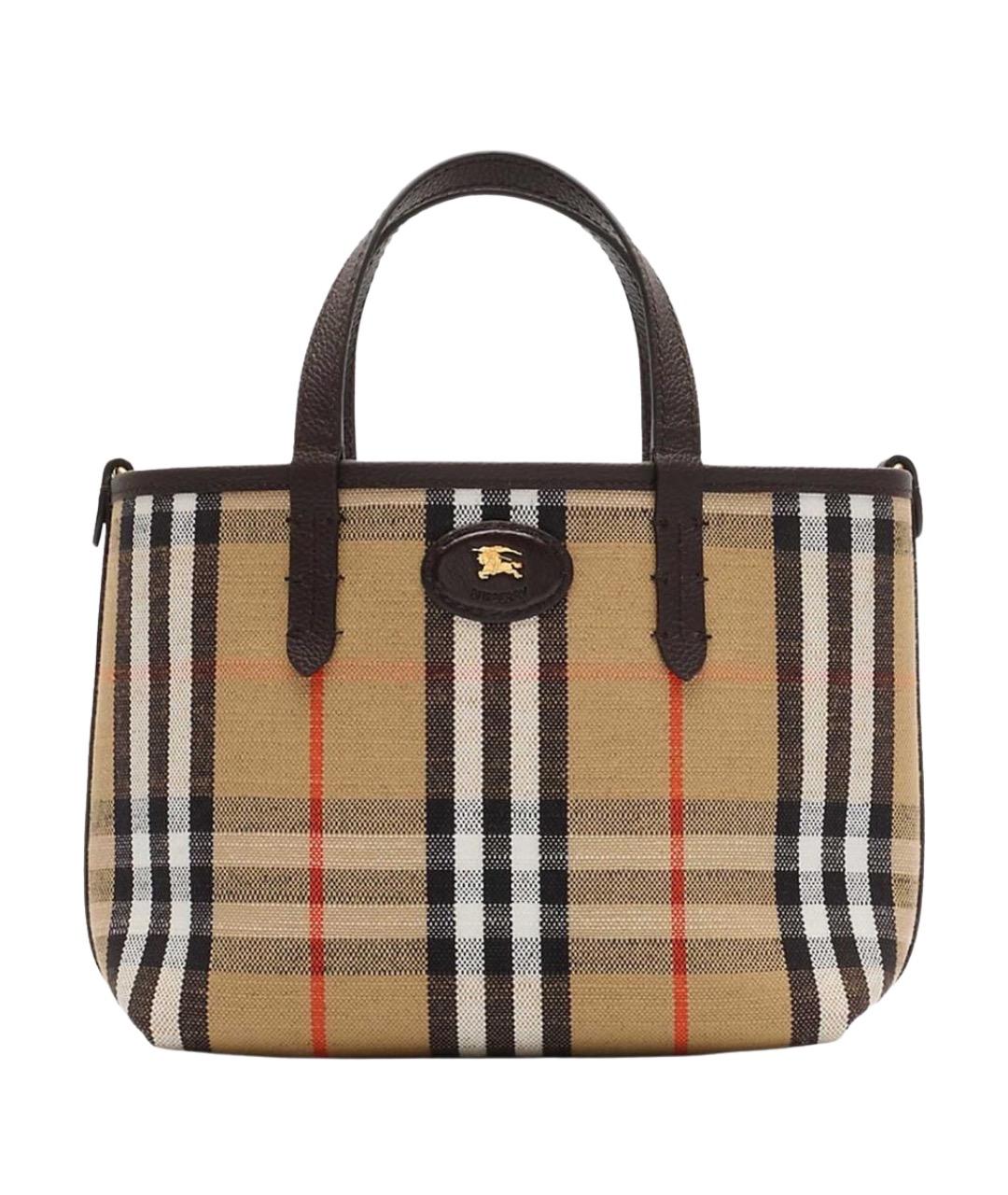 BURBERRY Мульти кожаная сумка тоут, фото 1