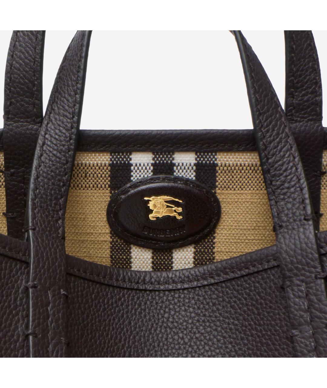 BURBERRY Мульти кожаная сумка тоут, фото 5