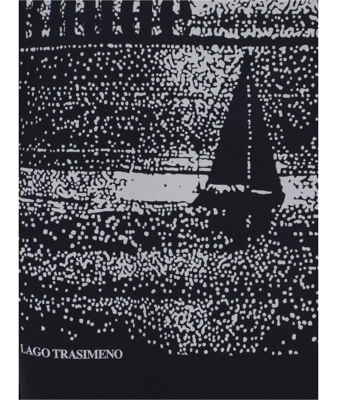 RHUDE Черная хлопковая футболка, фото 3