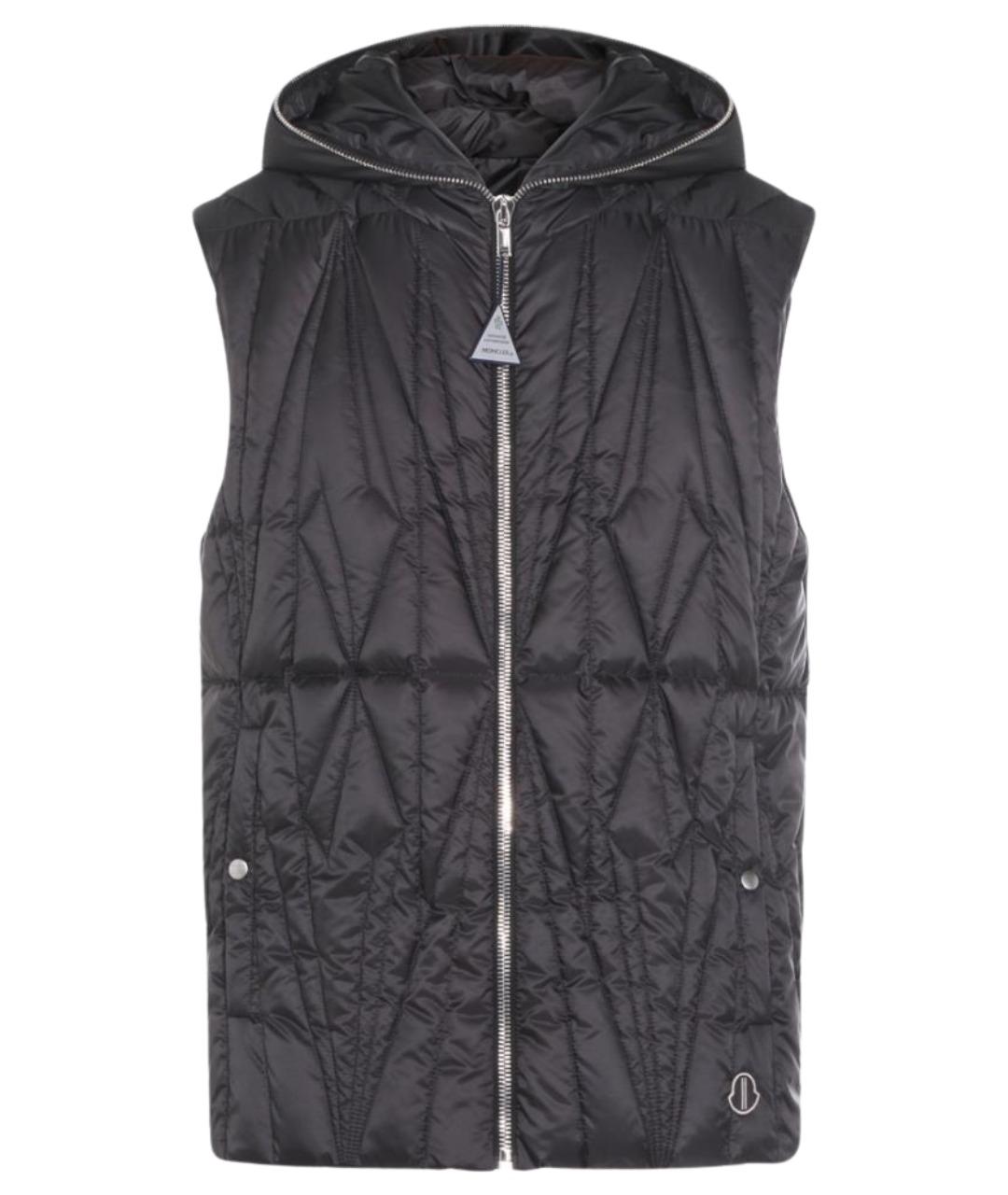MONCLER Черный полиэстеровый жилет, фото 1