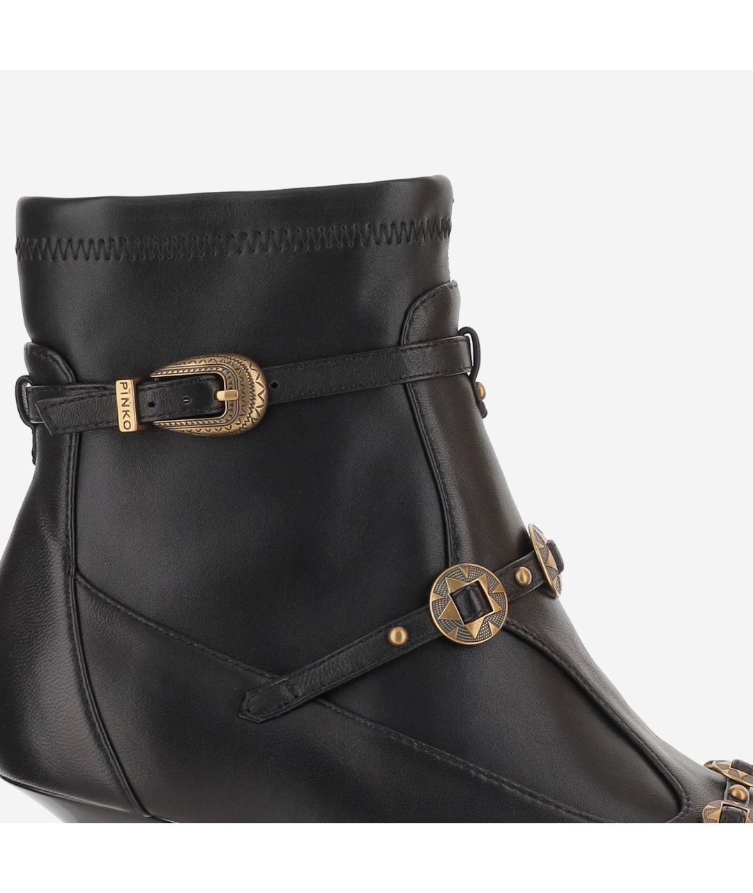 PINKO Черные ботильоны, фото 4