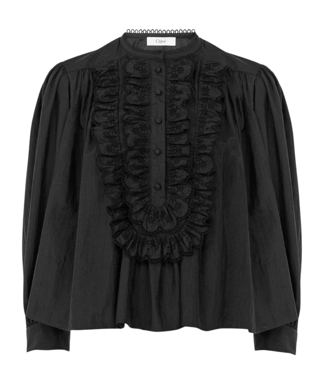 CHLOE Черная полиамидовая блузы, фото 1