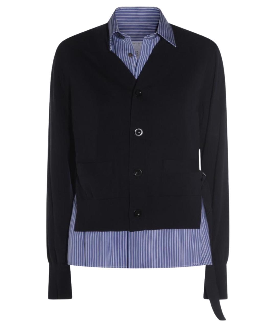 SACAI Черный хлопковый джемпер / свитер, фото 1