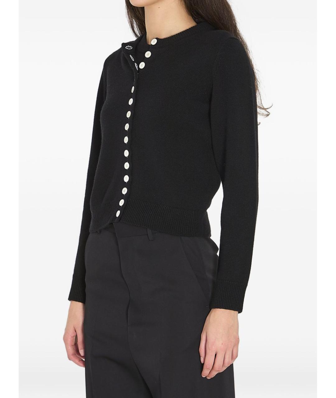 CELINE Черный кашемировый кардиган, фото 5