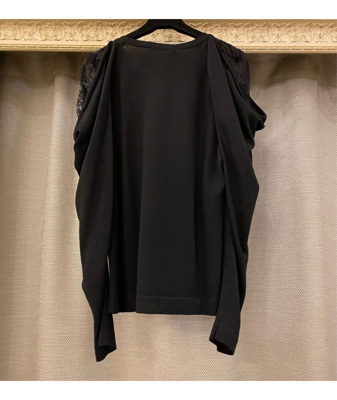 ALBERTA FERRETTI Черный шерстяной джемпер / свитер, фото 7