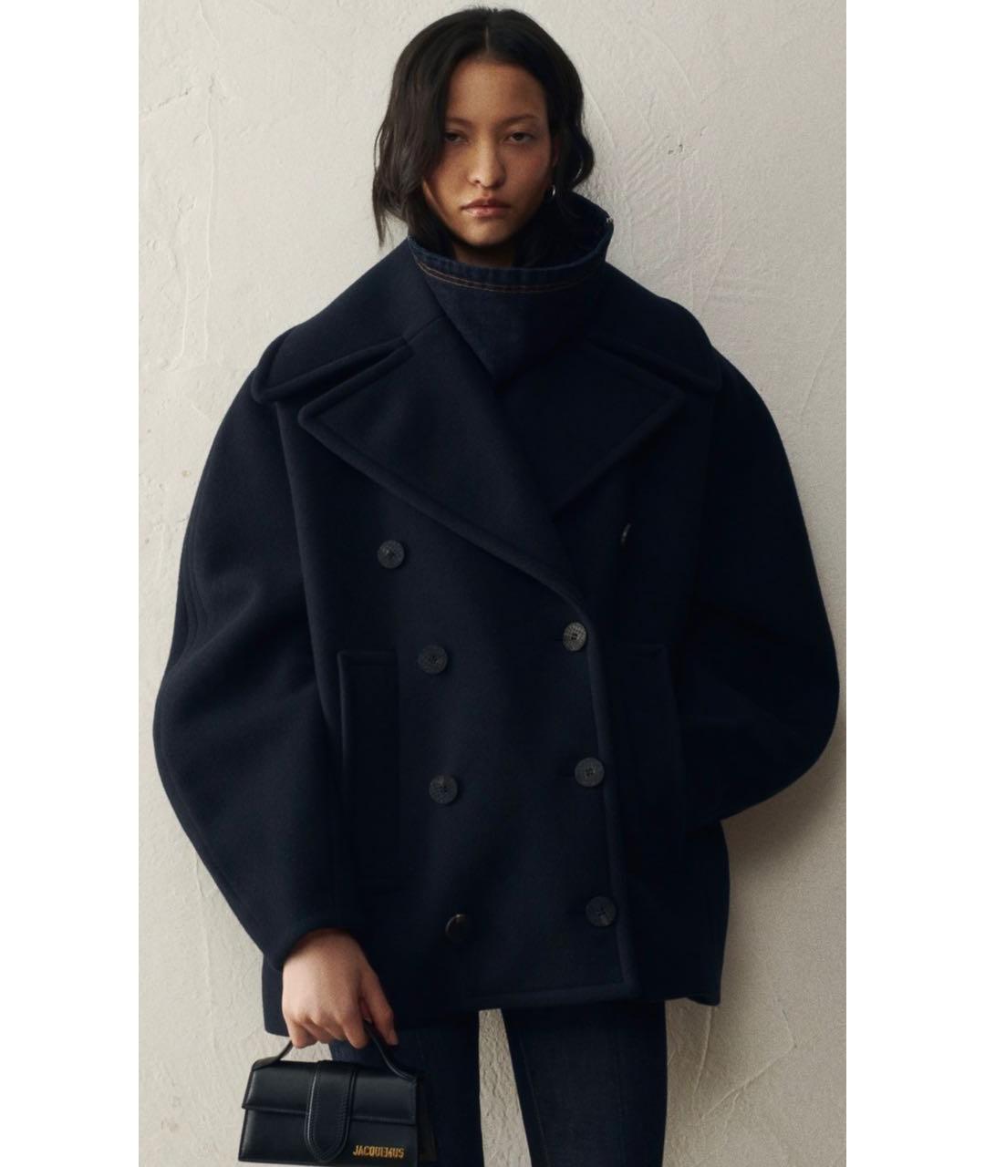 JACQUEMUS Черная кожаная сумка через плечо, фото 6