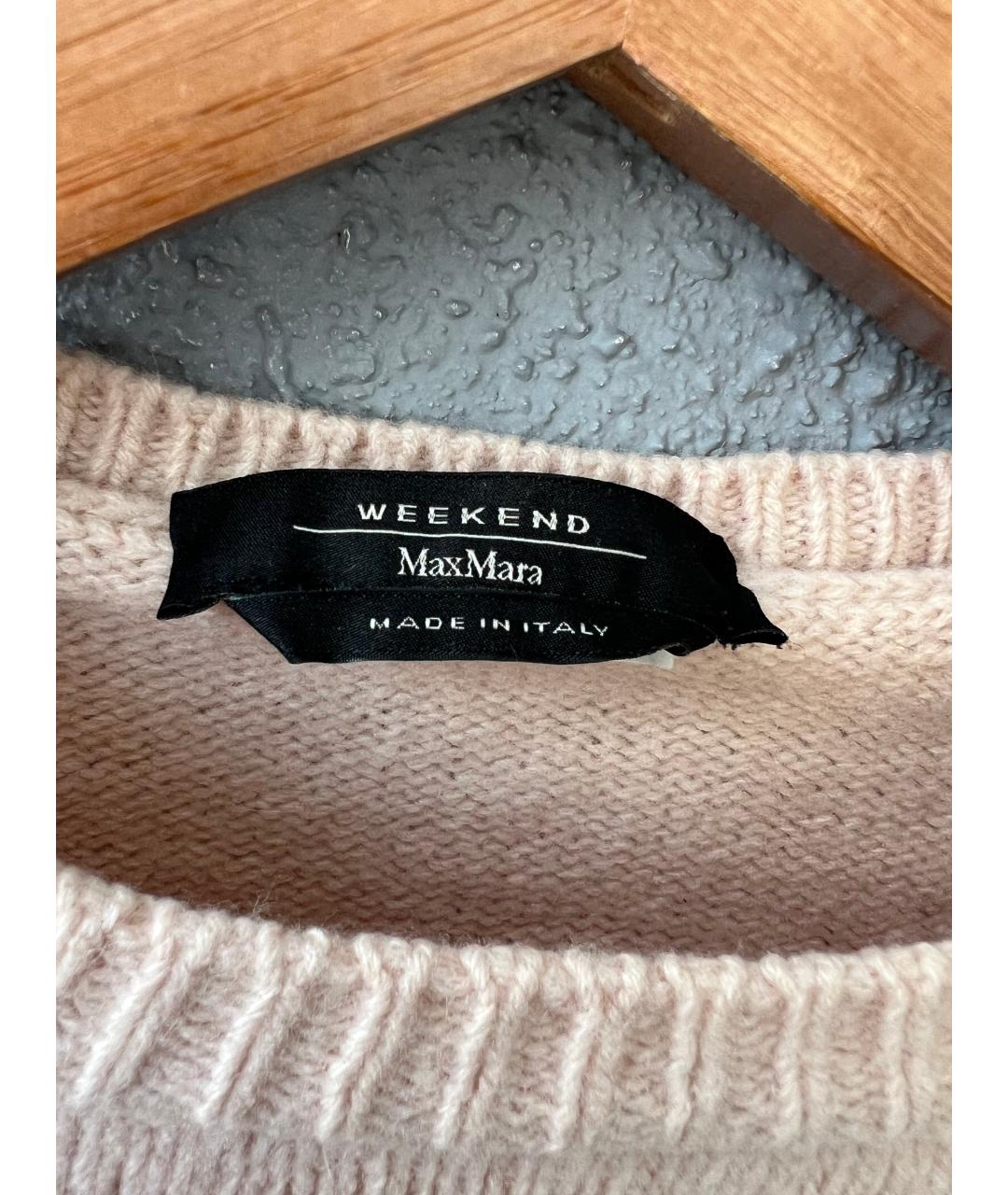 WEEKEND MAX MARA Розовый шерстяной джемпер / свитер, фото 2