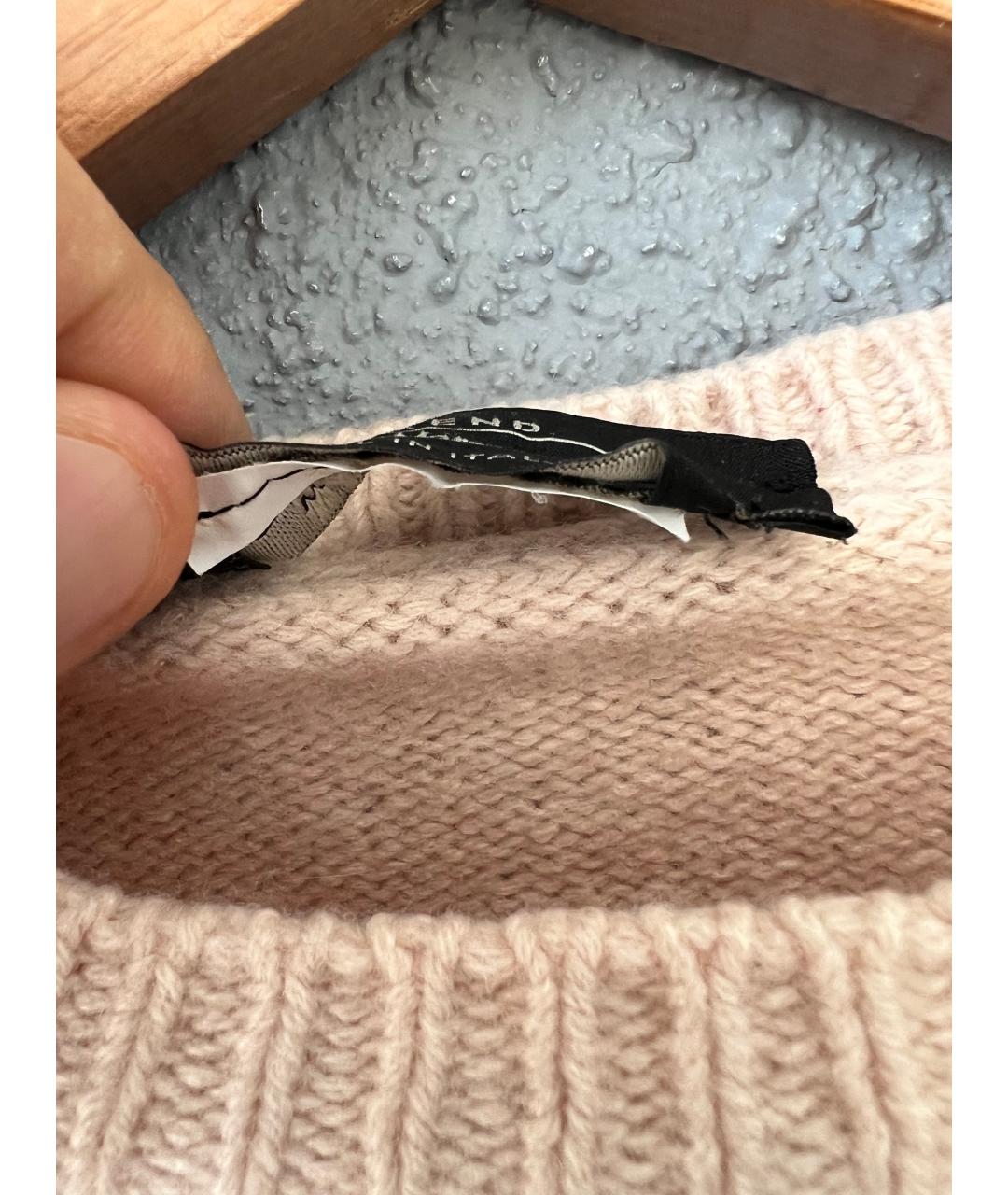 WEEKEND MAX MARA Розовый шерстяной джемпер / свитер, фото 3