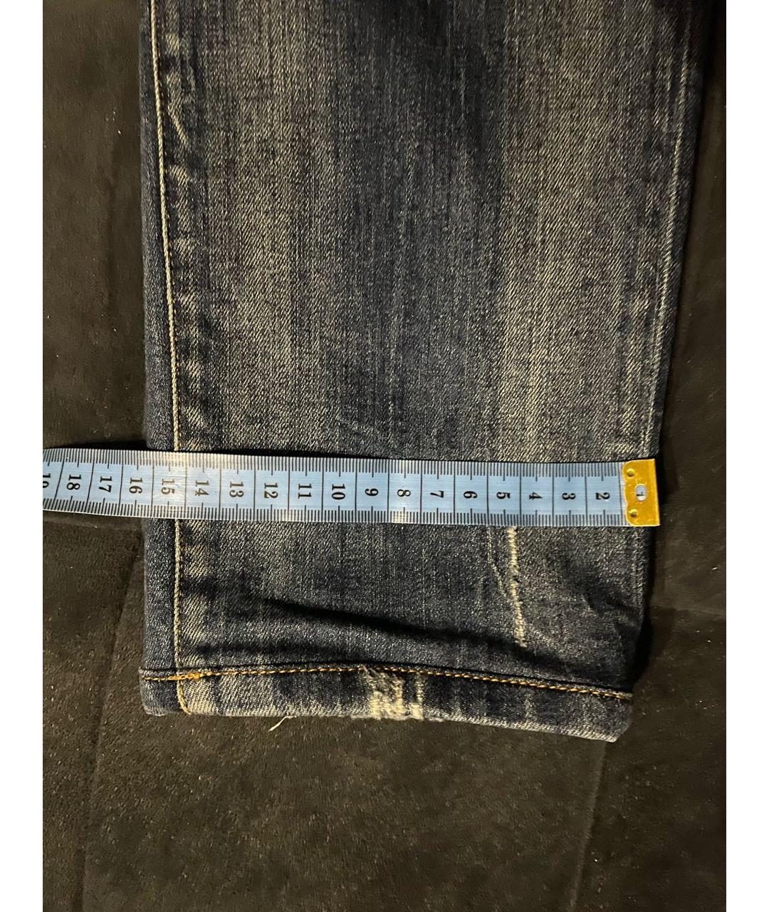 DOLCE&GABBANA Синие хлопко-эластановые джинсы скинни, фото 7