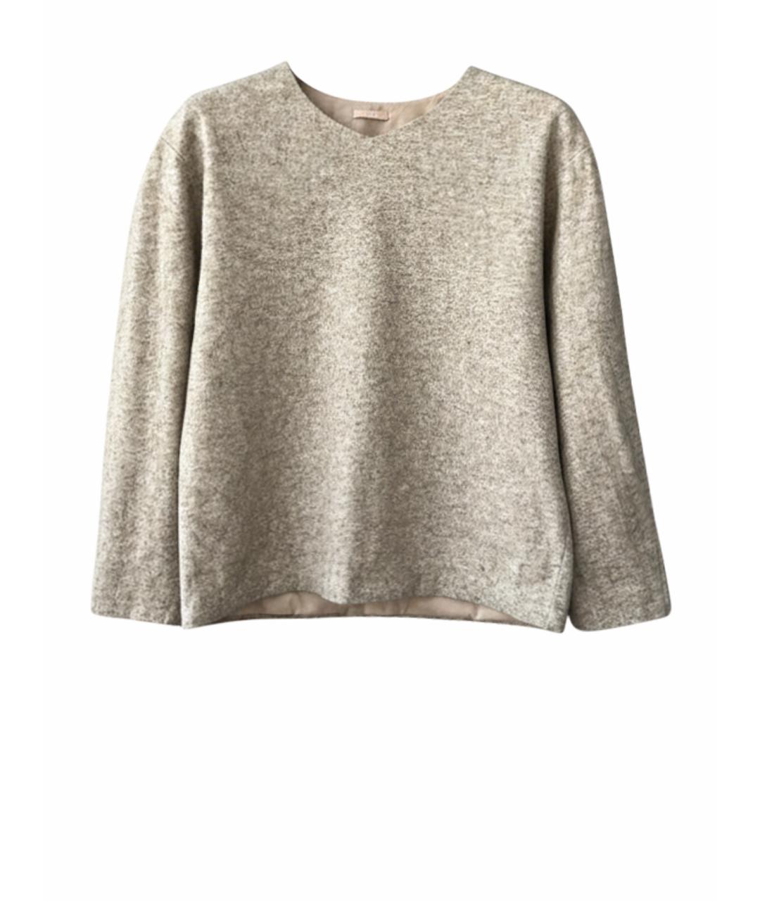 12 STOREEZ Бежевый шерстяной джемпер / свитер, фото 1