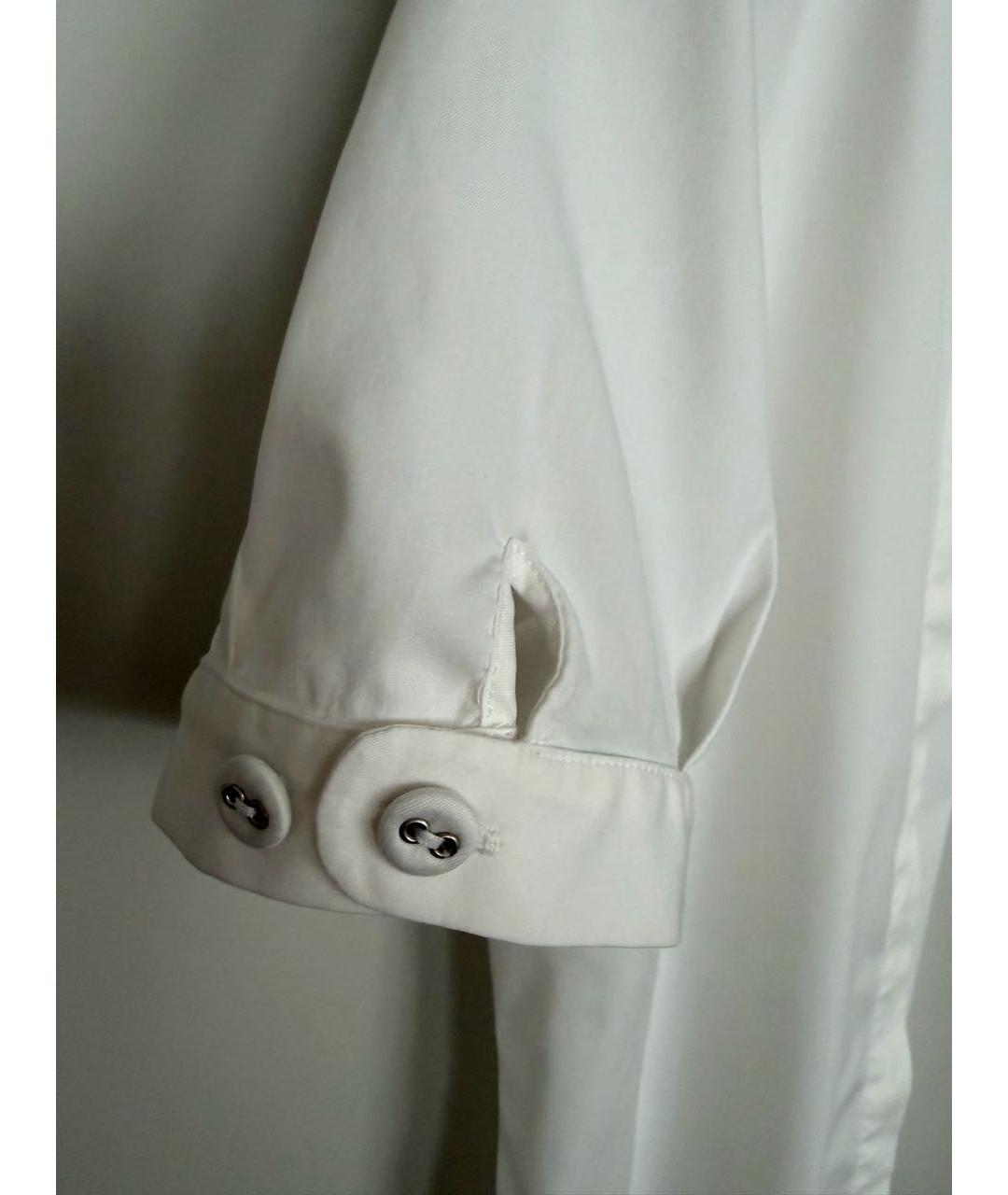 BRUNELLO CUCINELLI Белая хлопковая блузы, фото 5
