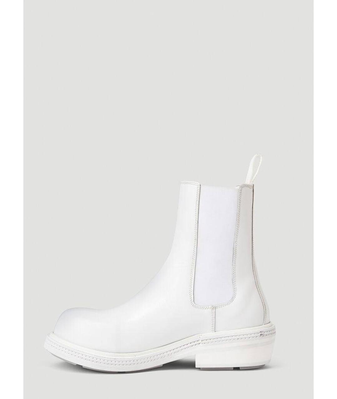 BOTTEGA VENETA Белые кожаные ботинки, фото 2