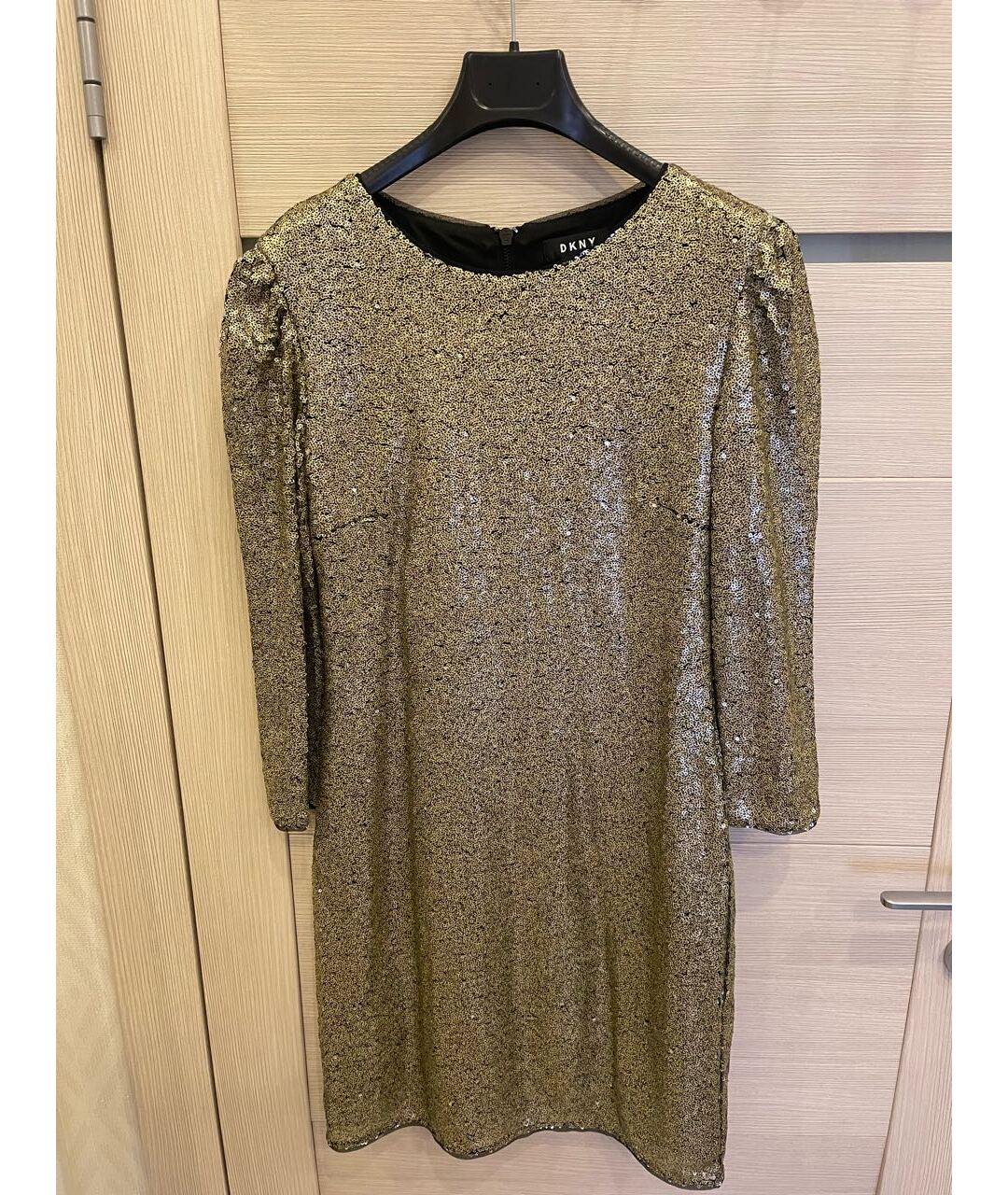 DKNY Золотое вечернее платье, фото 5