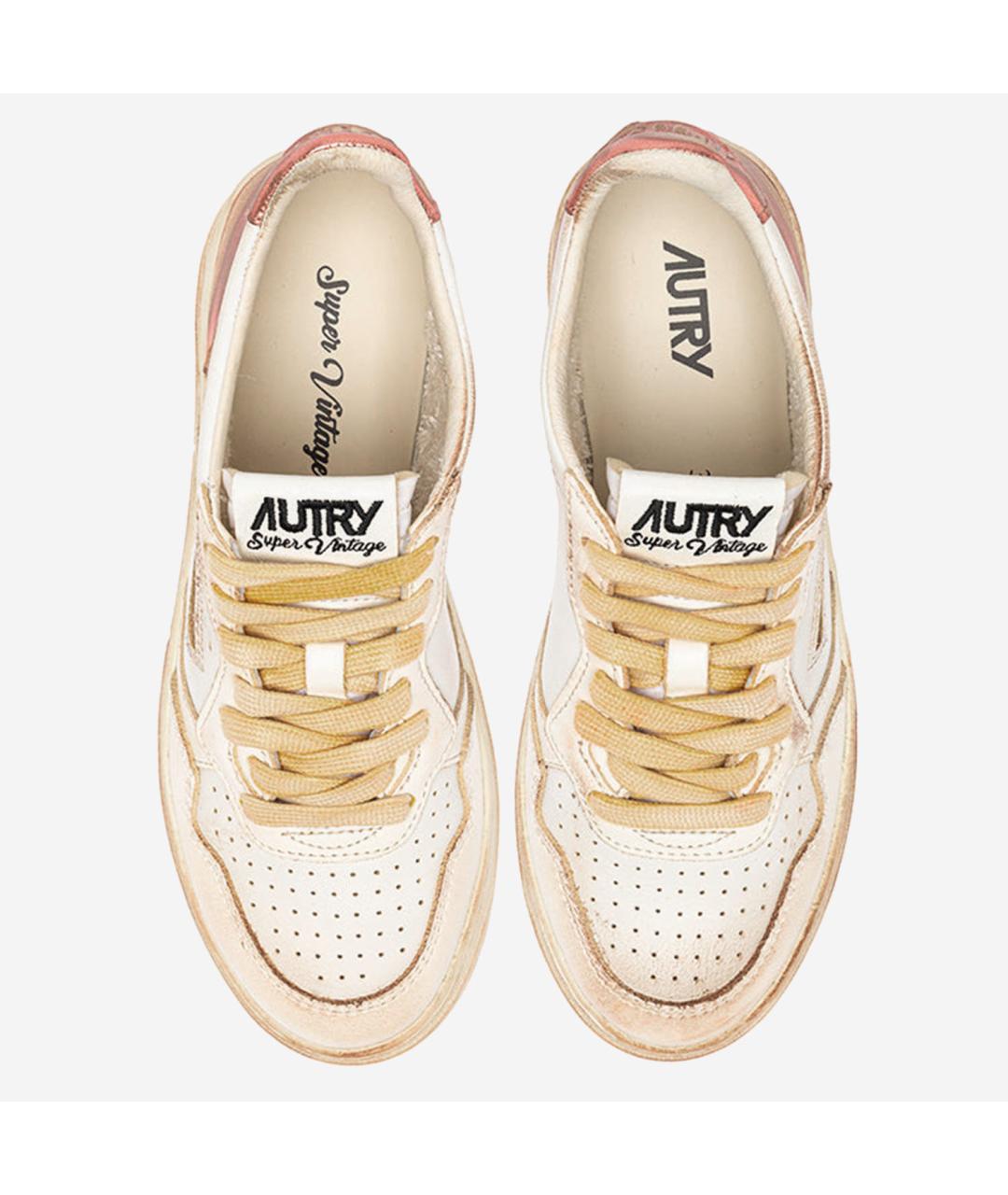 AUTRY Розовые кожаные кроссовки, фото 4