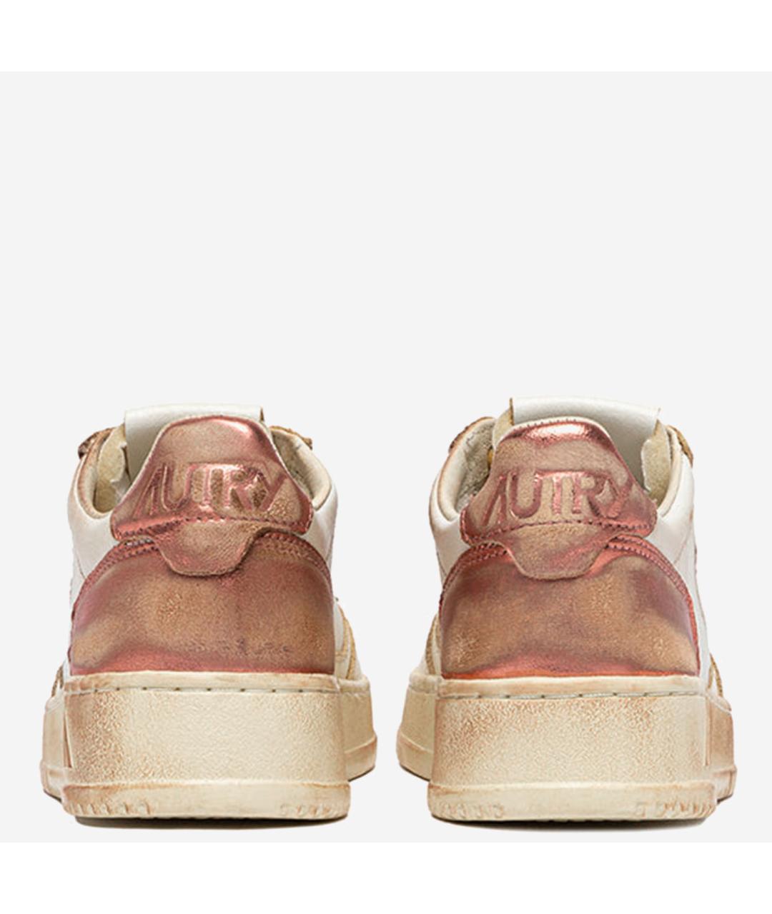AUTRY Розовые кожаные кроссовки, фото 3