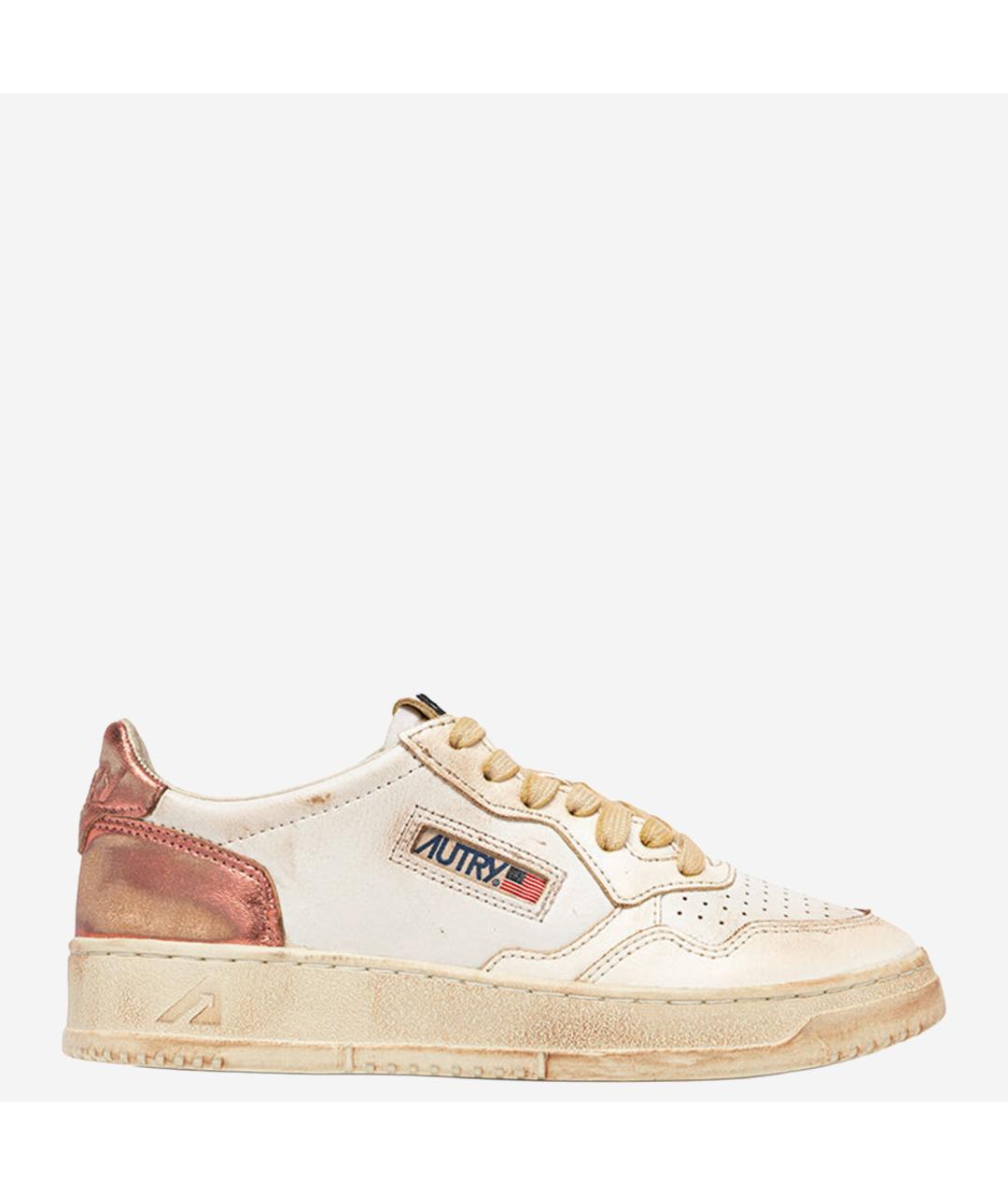 AUTRY Розовые кожаные кроссовки, фото 6