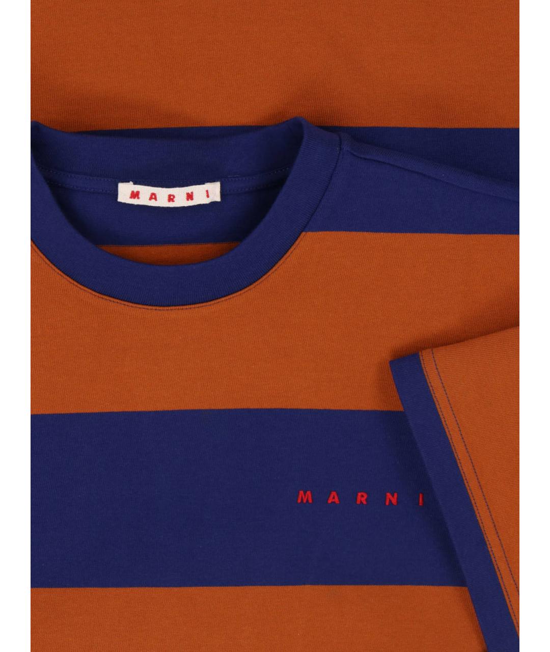 MARNI Мульти хлопковая футболка, фото 3